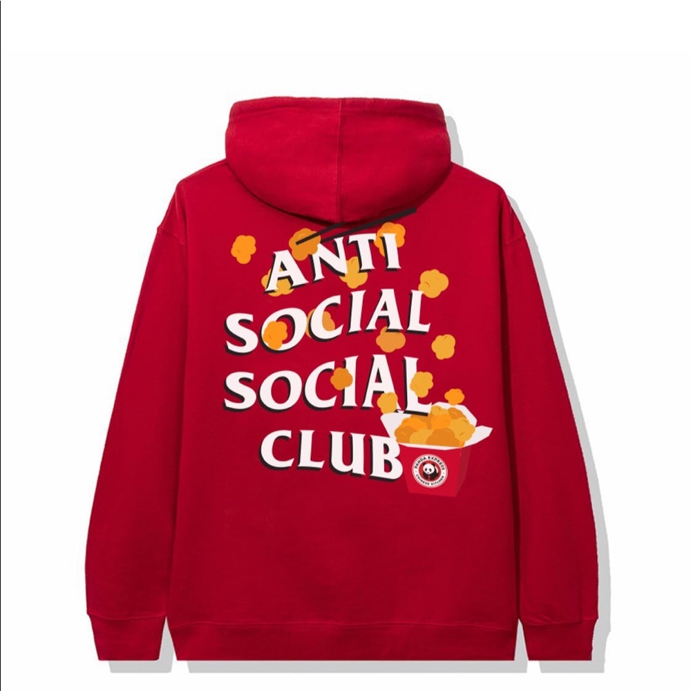 Anti Social Social Club x Panda Express Red Hoodie